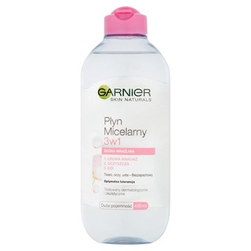 Garnier płyn micelarny 3w1 skóra wrażliwa 400 ml