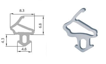 S-1172 A Уплотнитель оконный ALUPLAST