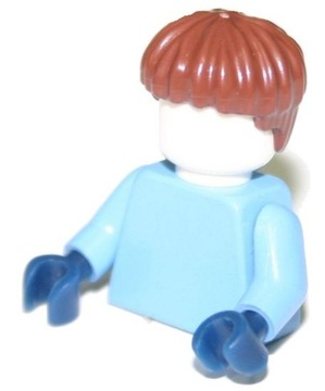 LEGO WŁOSY BRĄZOWE DO FIGURKI NR X219