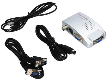 BNC S-VIDEO VGA AV — КОМПЛЕКТ ПРЕОБРАЗОВАТЕЛЯ СИГНАЛА VGA