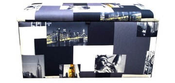 Pufa 80x40 OTWIERANA motyw New York Taxi