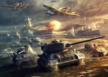 Opłatek na Tort Czołgi WORLD of TANKS nasycone 24h