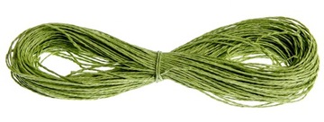 SZNUREK PAPIEROWY ZIELONY 48m DŁ. 1,5-2mm ŚR.