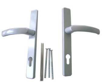 Klamka drzwi aluminiowa 92 SREBROwspomaganie TANIO