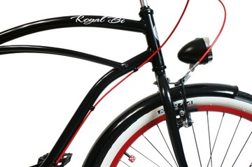 Мужской велосипед Beach Cruiser 26 черный DRACULA RoyalBi 3 скорости Shimano Retro