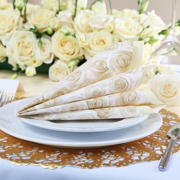 ЗОЛОТЫЕ ПАЛЕНКИ, ажурная бумага, 10 шт.