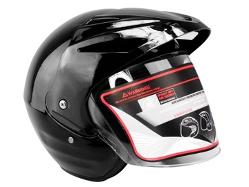 KASK OTWARTY JET WL701 SKUTER BLACK XL HOMOLOGACJA