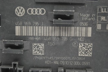 Sterownik drzwi tył Audi A6 A7 4G8959795J