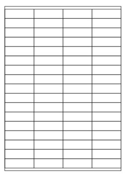 Arkusze A4 etykiety samoprzylepne 52x17mm /10 szt