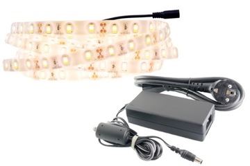 ZESTAW taśma LED 300 SMD IP65 5630 CIEPŁA 2.5m