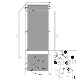 RAJ 1 mini PLUS+ stelaż+materac - komplet POŁYSK