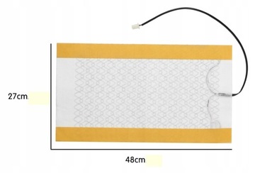 НАГРЕВАТЕЛЬНЫЙ КОВРИК 12В ПОД СИДЕНЬЯМИ 20 Вт БОЛЬШОЙ