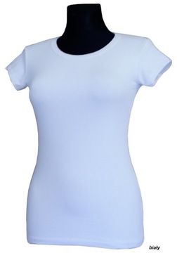 KLASYCZNA BLUZKA TUNIKA KRÓTKI RĘKAW T-SHIRT