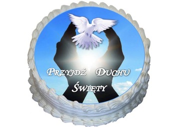 Opłatek na tort GRUBY Bierzmowanie