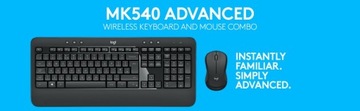 БЕСПРОВОДНОЙ КОМПЛЕКТ LOGITECH WIRELESS COMBO MK540