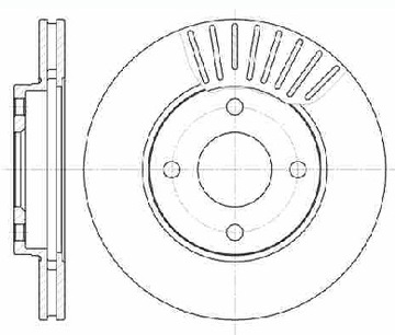 Диски тормозные FORD Focus I mk1 передние REMSA 2 шт.