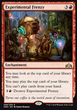 Experimental Frenzy - zagrywasz karty z biblioteki