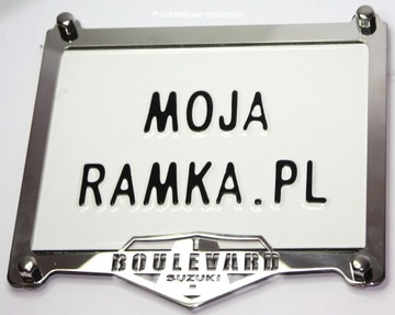 Ramka pod tablicę rejestracyjną SUZUKI BOULEVARD