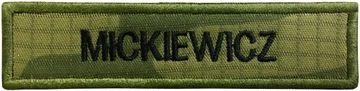 NASZYWKA nazwisko NAME PATCH RIPSTOP wz2010