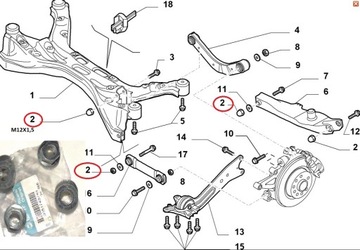 FIAT CROMA VECTRA C SAAB 93 MATICE RAMENA 744