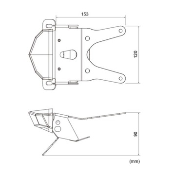 Lampa tył na błotnik HONDA CRF250L LED EDGE DRC