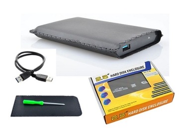 OBUDOWA DYSKU 2,5'' KIESZEŃ HDD SATA USB 3.0 RED