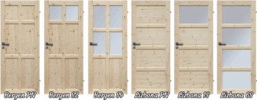 ЦЕЛЬНОДЕРЕВЯННЫЕ СОСНОВЫЕ ДВЕРИ RADEX BERGEN PN 90