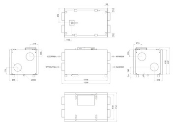 РЕКУПЕРАТОР ЭНЕРГИИ TG HOME 650h