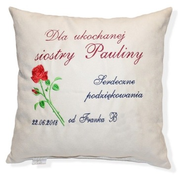 Poduszka dla Siostry ZAKONNEJ Imię PERSONALIZOWANA