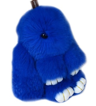 BRELOK KRÓLIK FUTRZANY RABIT POMPON KRÓLICZEK 2018