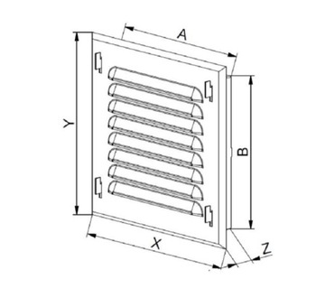 AWENTA КРЫШКА, ВЕНТИЛЯЦИОННАЯ РЕШЕТКА 14x14 MTK2BR