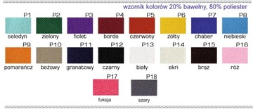 Fartuch przedni zapaska dwukolorowy r. Duży