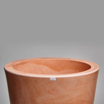 НАРУЖНЫЙ ЦВЕТОЧНЫЙ ГОРШОК. ДЕКОРАТИВНЫЙ ВНУТРЕННИЙ ЦВЕТОЧНЫЙ ГОРШОК СОВРЕМЕННЫЙ ДИЗАЙН 75 СМ ТЕРАКОТОВЫЙ
