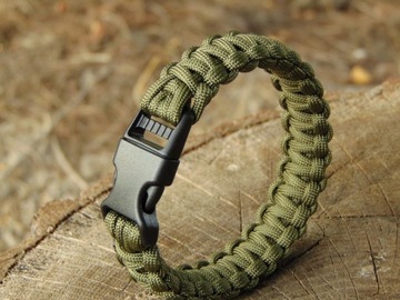 фото ориг. №7, Bracelet rope paracord 19mm black mfh left