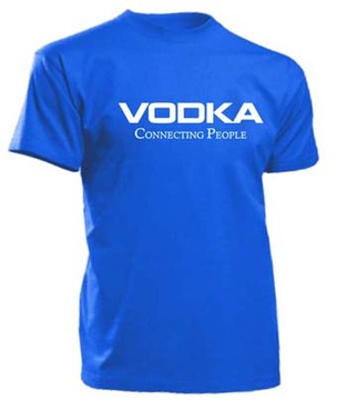 KOSZULKA VODKA connecting PEOPLE Wódka koszulki