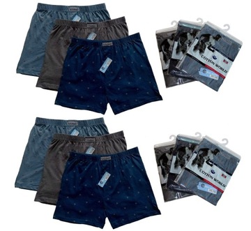 6 мужских трусиков LOOSE BOXERS хлопок world XXL ШОРТЫ 100% ХЛОПОК - 2XL