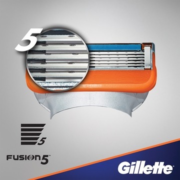 КАРТРИДЖИ GILLETTE FUSION BLADES ДЛЯ МАШИНКИ 4 ШТ. 100% ОРИГИНАЛ