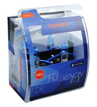 Żarówka halogen, 2szt., H3, Xenon Blue, 12V, max. 55W, barwa światła z