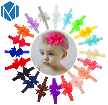 Opaska na gumce z KOKARDĄ BRZOSKWINIOWA