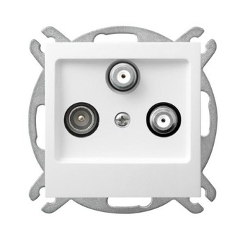 OSPEL AS gniazdo R-TV 2xSAT GPA-G2S/m/00 BIAŁY