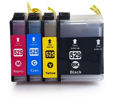 Для BROTHER J100 J105 J200 LC525 525 CMY XXL100%НОВЫЙ