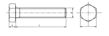 M20x1,5x80 Винт с мелкой посадкой, класс 10,9 DIN 961 1 шт.