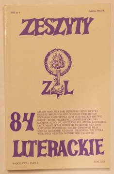 ZESZYTY LITERACKIE 84 4/2003