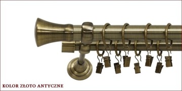 ДВОЙНЫЕ МЕТАЛЛИЧЕСКИЕ КАРДИНЫ 25/19 мм 400 см 4 м