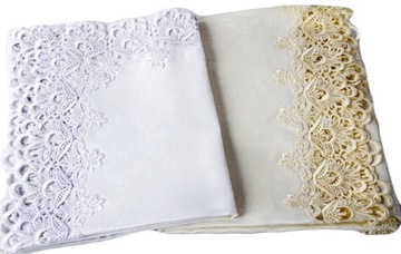 Всемирная скатерть с Guipure 130x180 White Ecru Pretty
