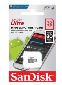 Карта памяти SANDISK ULTRA microSDHC 32 ГБ