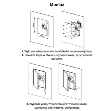 DRZWICZKI REWIZYJNE MASKOWNICA KRAL 30x60 AWENTA