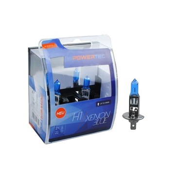 ŻARÓWKI 12V 55W - H1 - POWERTEC XENON BLUE 5000K