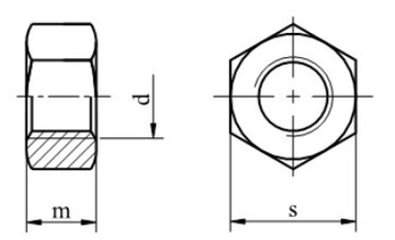 Гайки шестигранные М6 А4 DIN 934 20 шт.