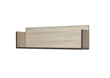 Półka wisząca 94 cm dąb sonoma + brąz P-21